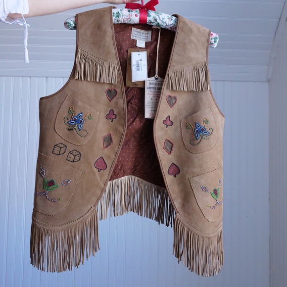 NWT RRL & Co Limited edition 21 of 50 hand embroidered beaded suede vest - Picture 2 of 16